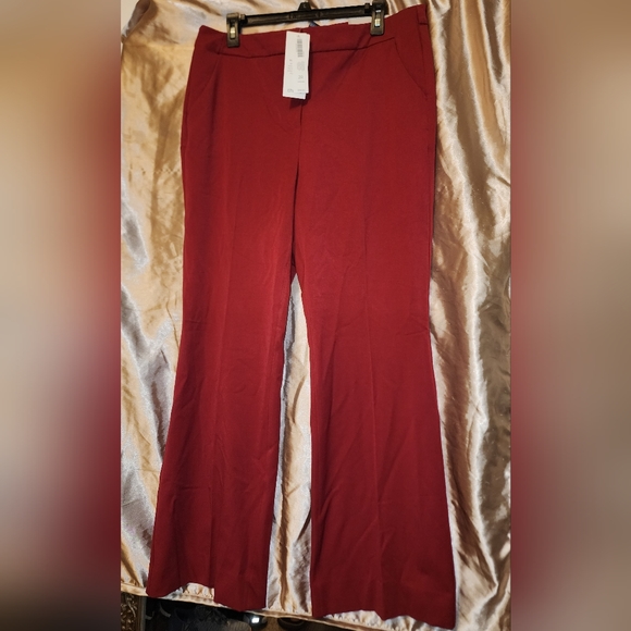 Chico's Pants - Chico's Women's So Slimming Trouser Basic Straight Leg Enamel Red Pant 